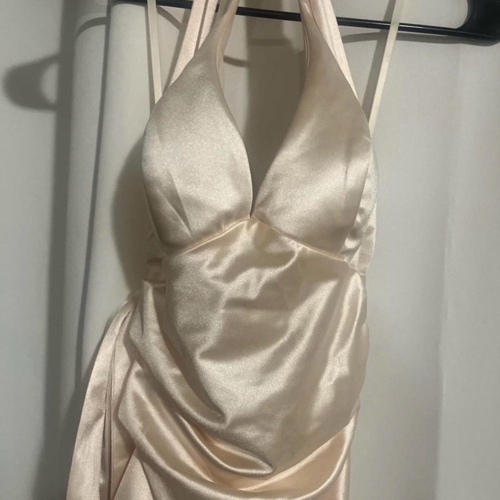 Windsor Cream Satin Dress